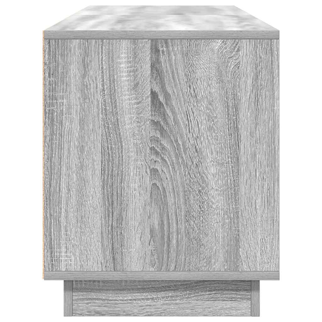 TV-Møbel Sonoma Grå TV-benk med LED-lys 160,5x41x50 cm