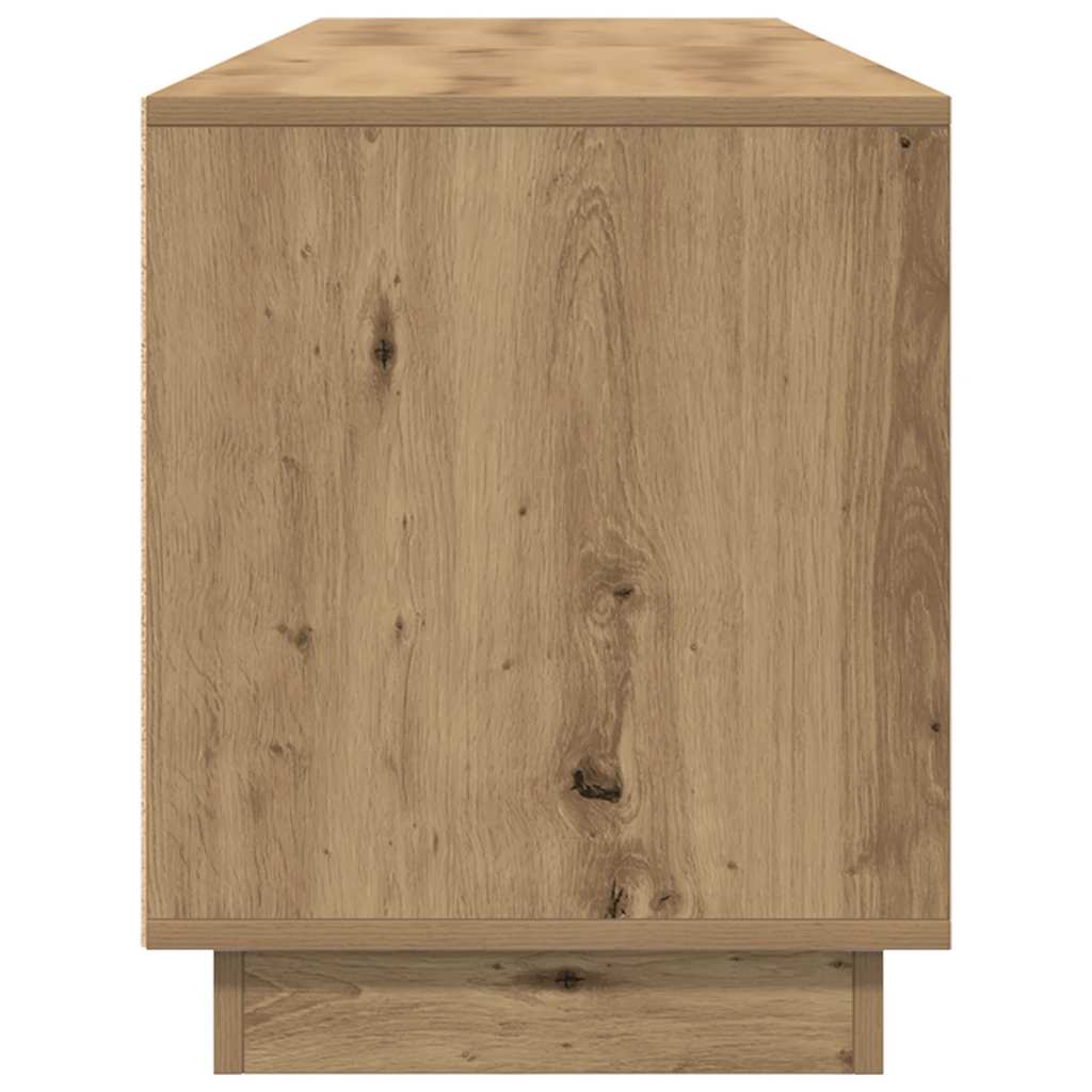 TV-Møbel Artisan Eik Tv-benk med LED-lys 193,5x41x50 cm