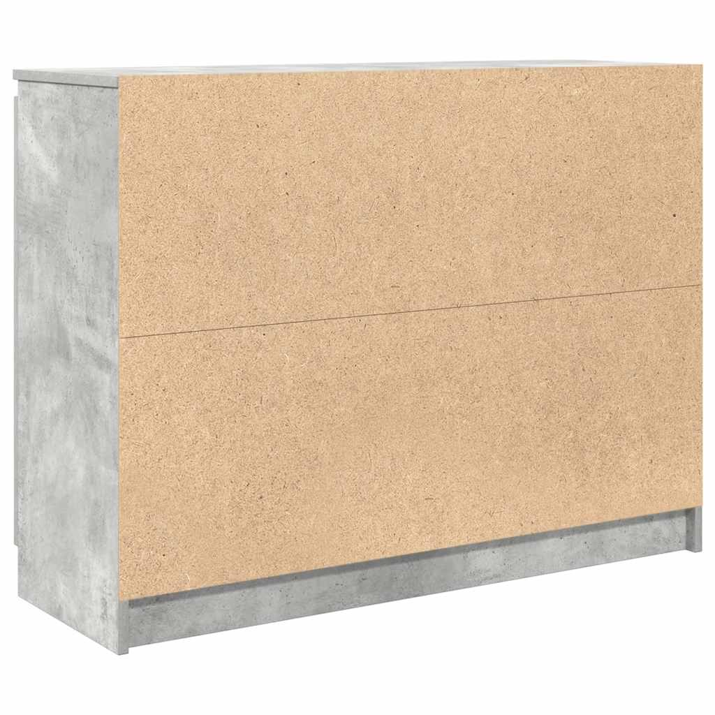 Skjenk Betonggrå med skuffer 100,5x35x76 cm