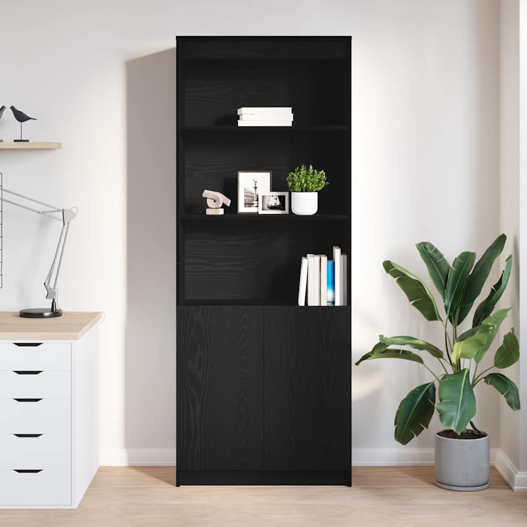 Skap Svart Eik 70x35x180 cm