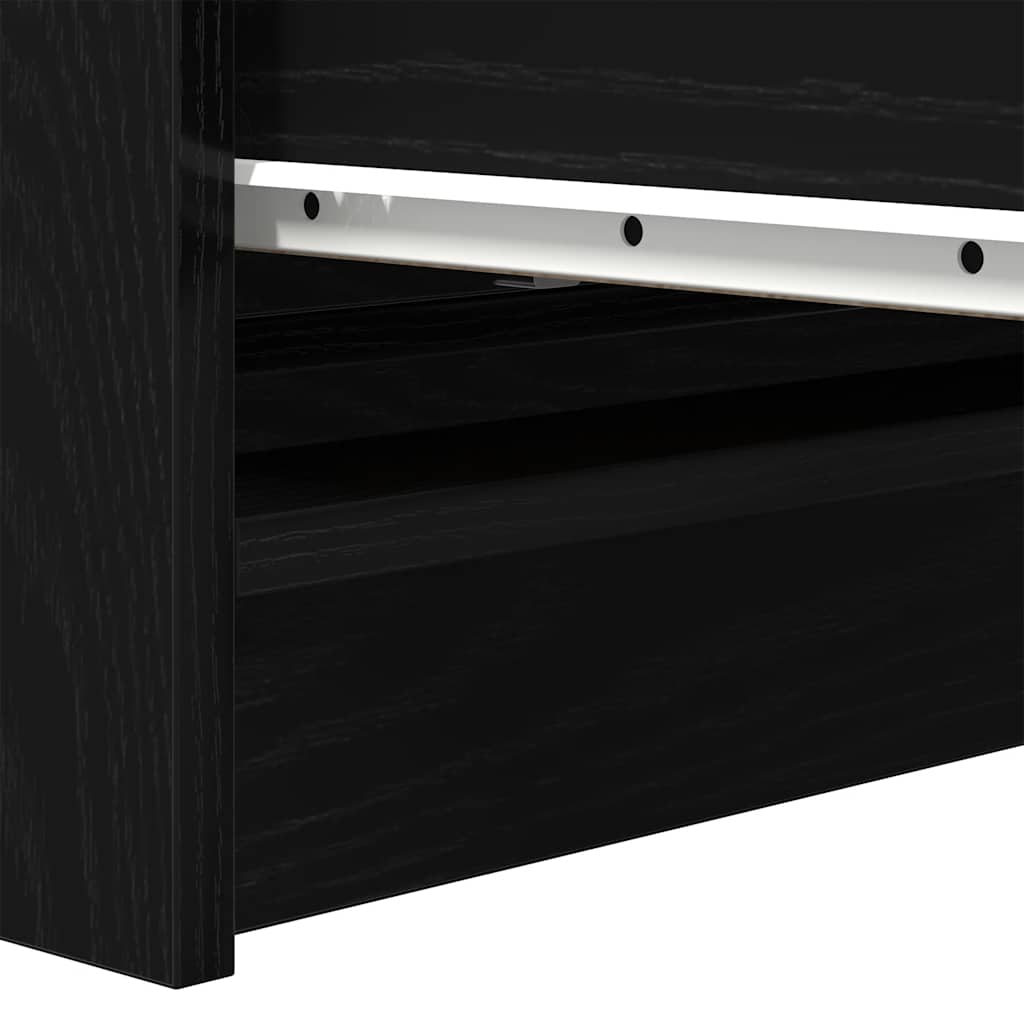 Skjenk Svart Eik 70x34x90 cm