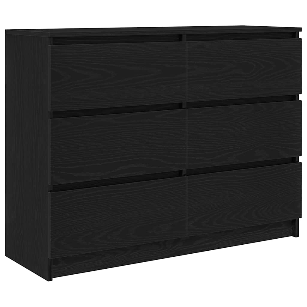 Skjenk Svart Eik 100x35x76 cm
