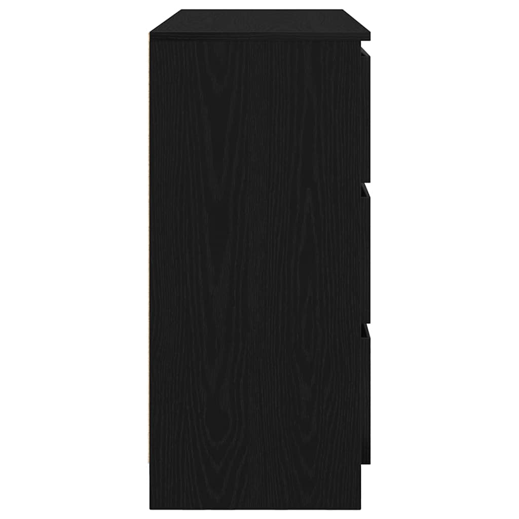 Skjenk Svart Eik 100x35x76 cm