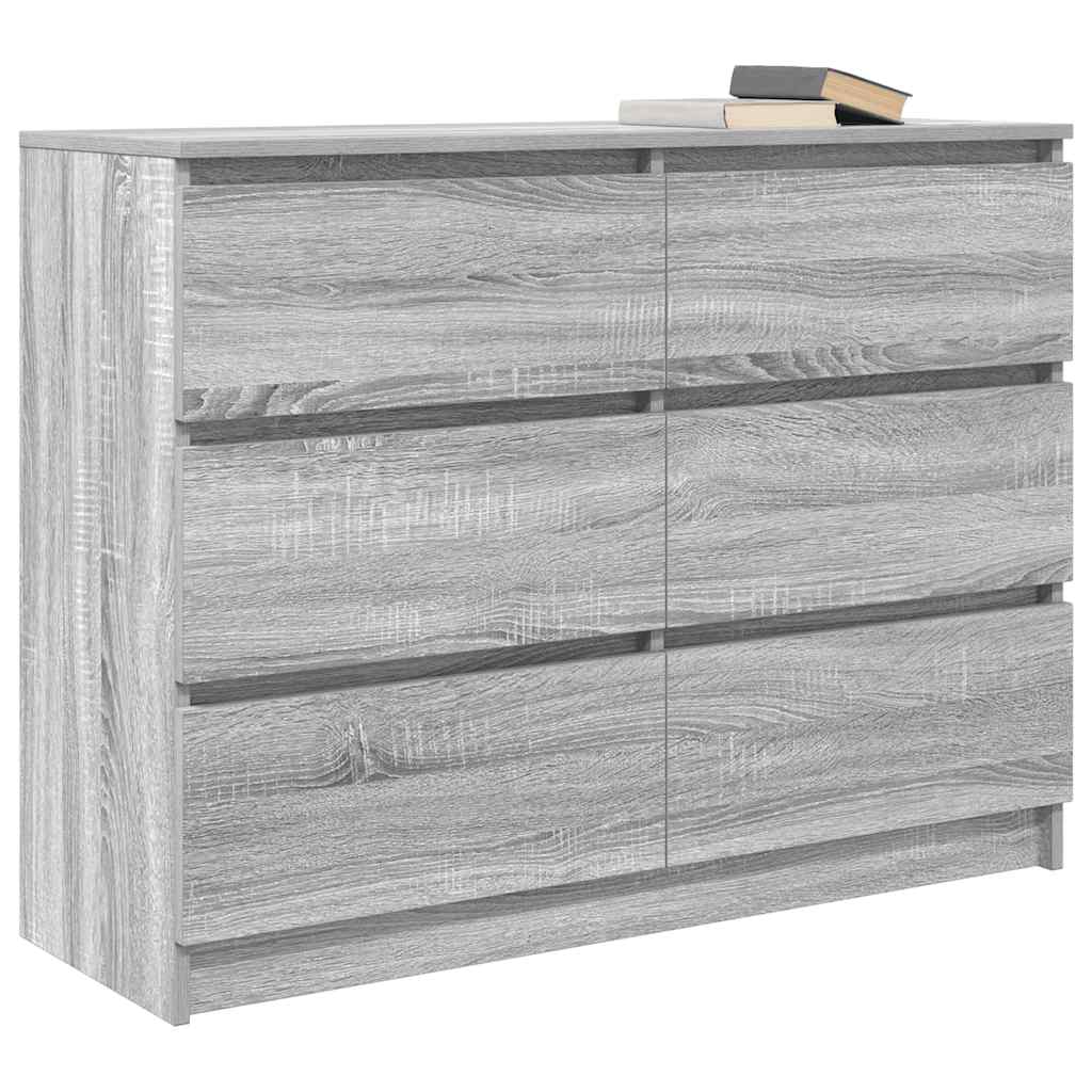 Kommode Sonoma Grå 100x35x76 cm