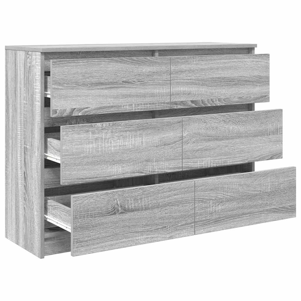 Kommode Sonoma Grå 100x35x76 cm