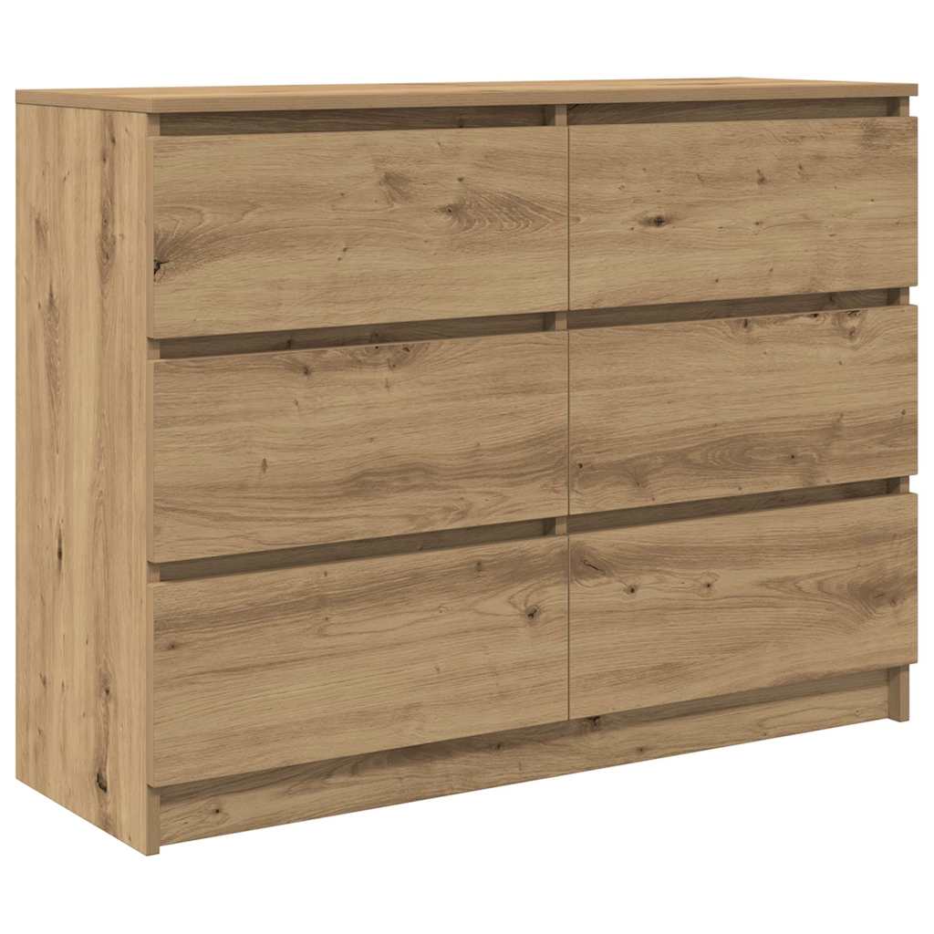 Skjenk artisan eik 100x35x76 cm konstruert tre