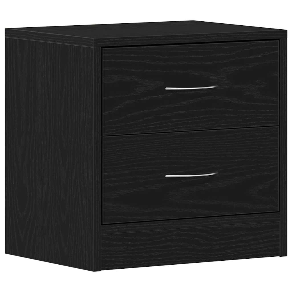 Nattbord Sengbord Svart Eik 40x30x40 cm
