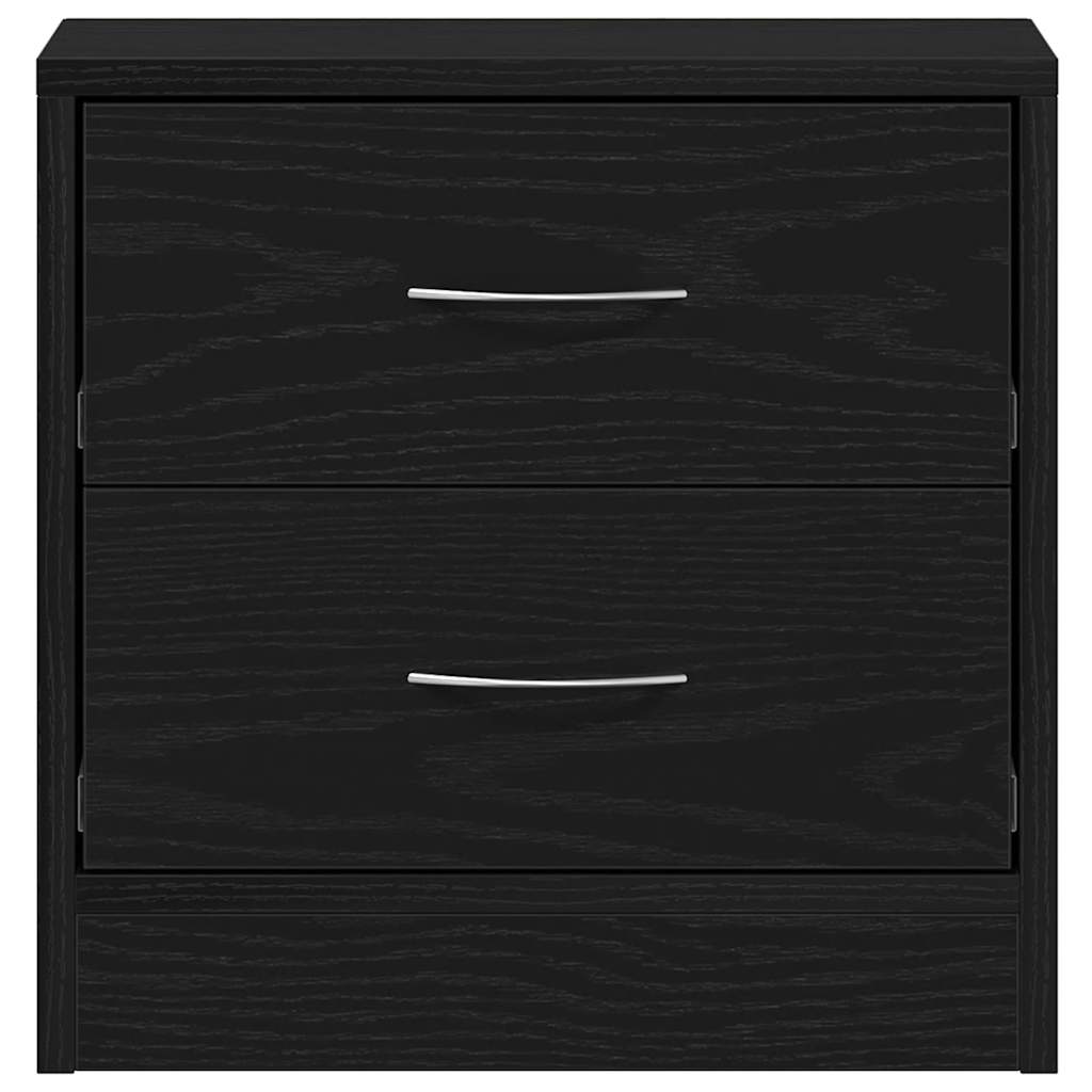 Nattbord Sengbord Svart Eik 40x30x40 cm