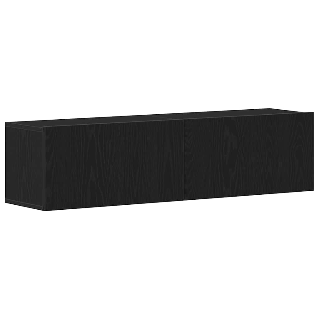 TV-Møbel Svart Eik TV-benk 120x30x30,5 cm