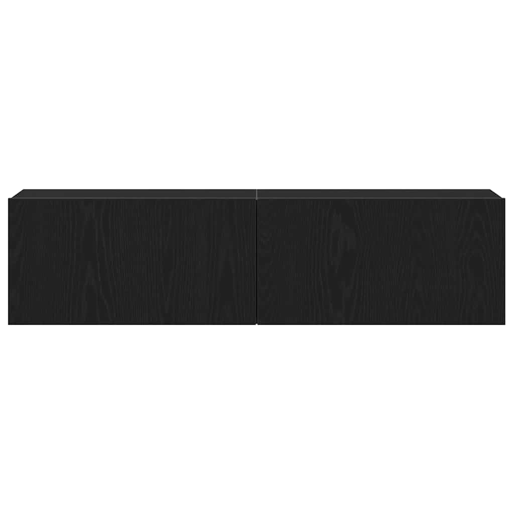 TV-Møbel Svart Eik TV-benk 120x30x30,5 cm