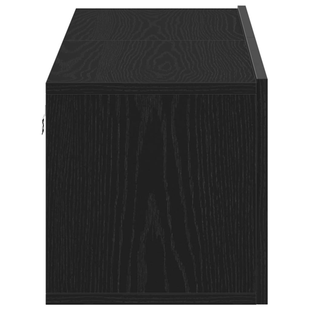 TV-Møbel Svart Eik TV-benk 120x30x30,5 cm