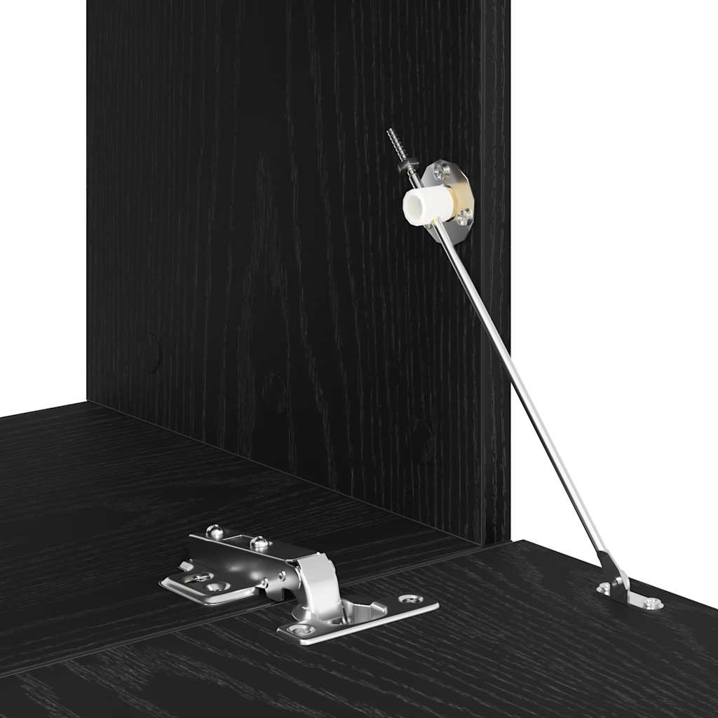 TV-Møbel Svart Eik TV-benk 120x30x30,5 cm