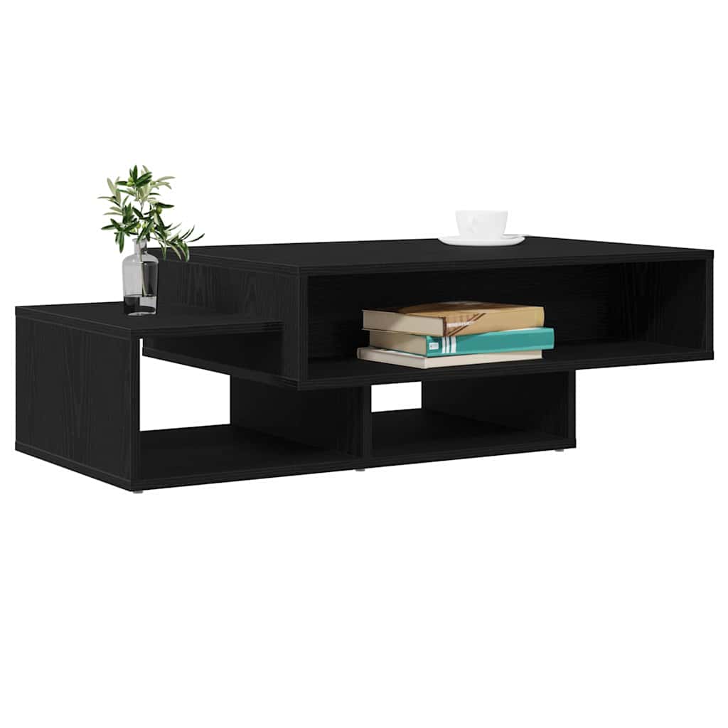 Salongbord Sofabord Svart Eik 105x55x32 cm