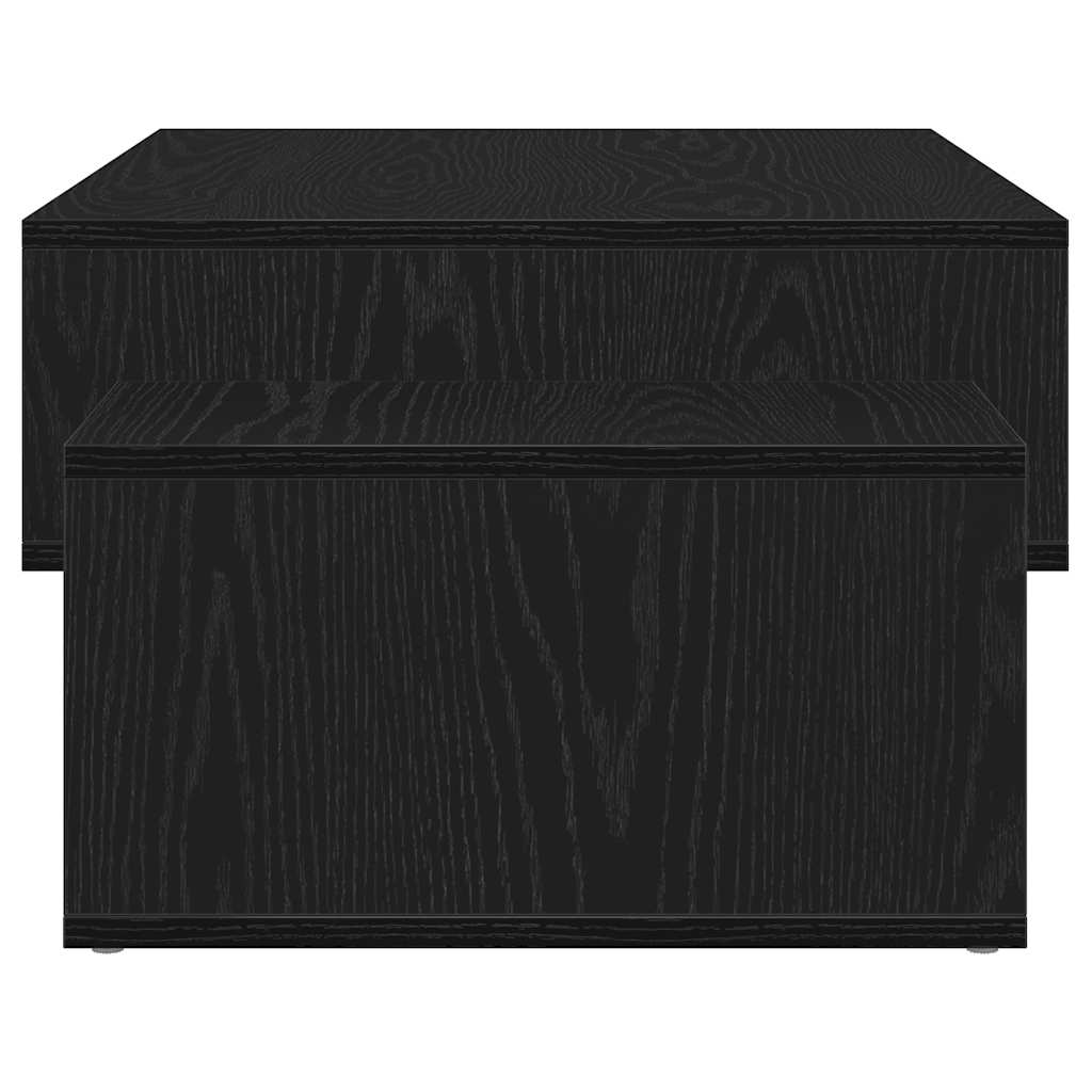 Salongbord Sofabord Svart Eik 105x55x32 cm