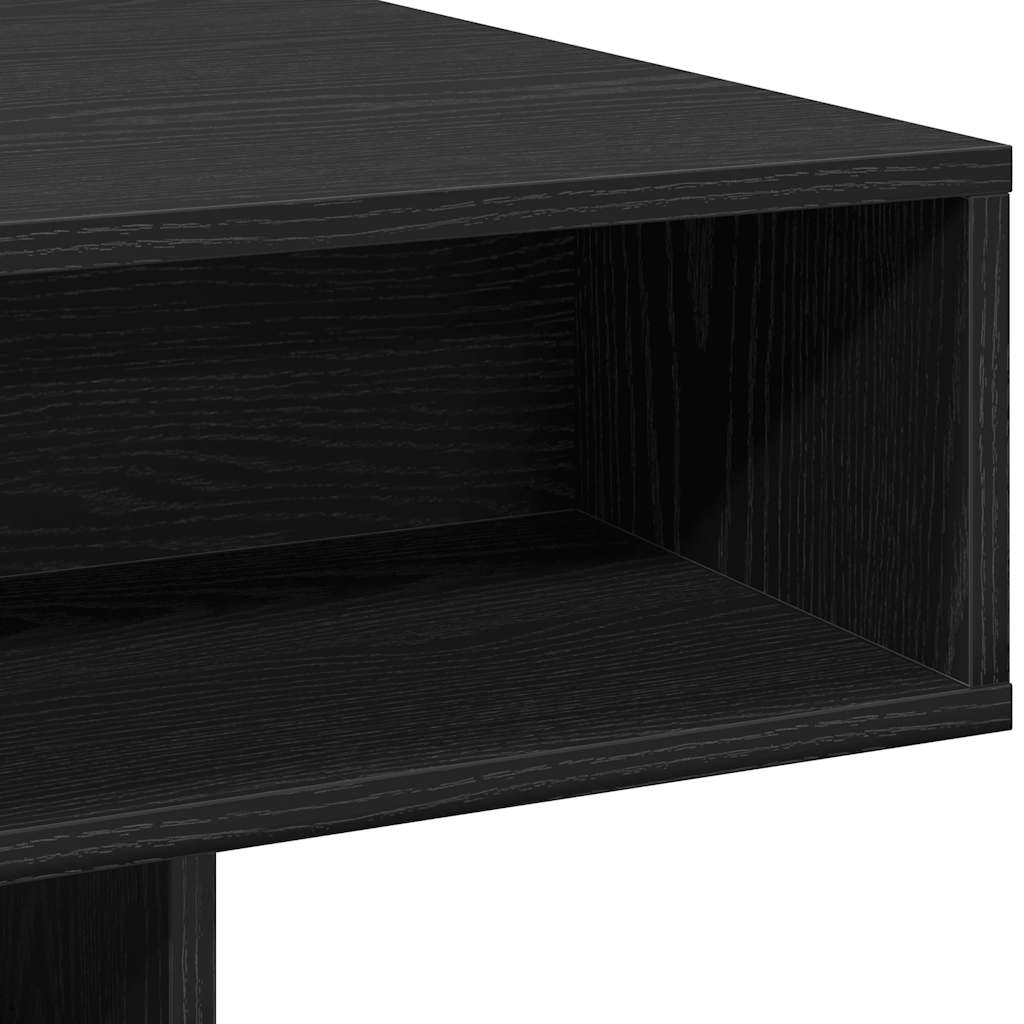 Salongbord Sofabord Svart Eik 105x55x32 cm