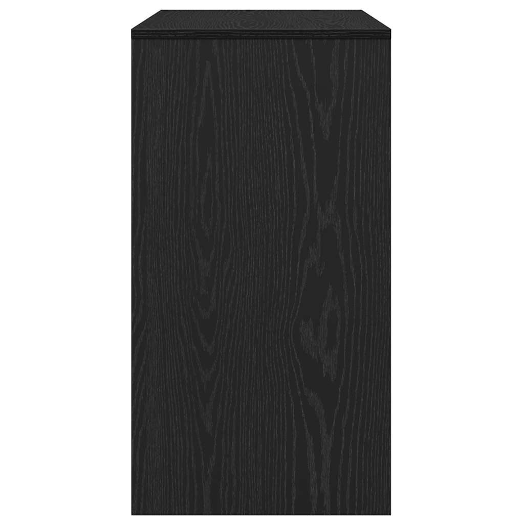 Avlastningsbord Konsollbord Svart Eik 89x41x76,5 cm