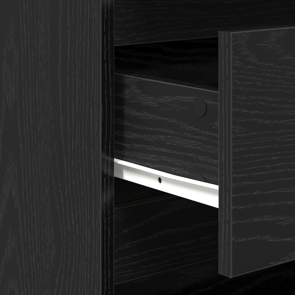 Skjenk Svart Eik 70x41x75 cm