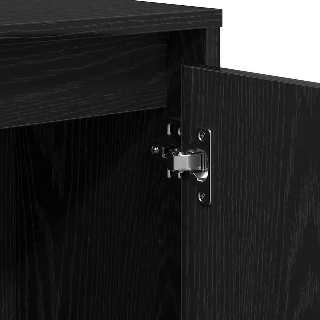Skjenk Svart Eik 102x33x75 cm i