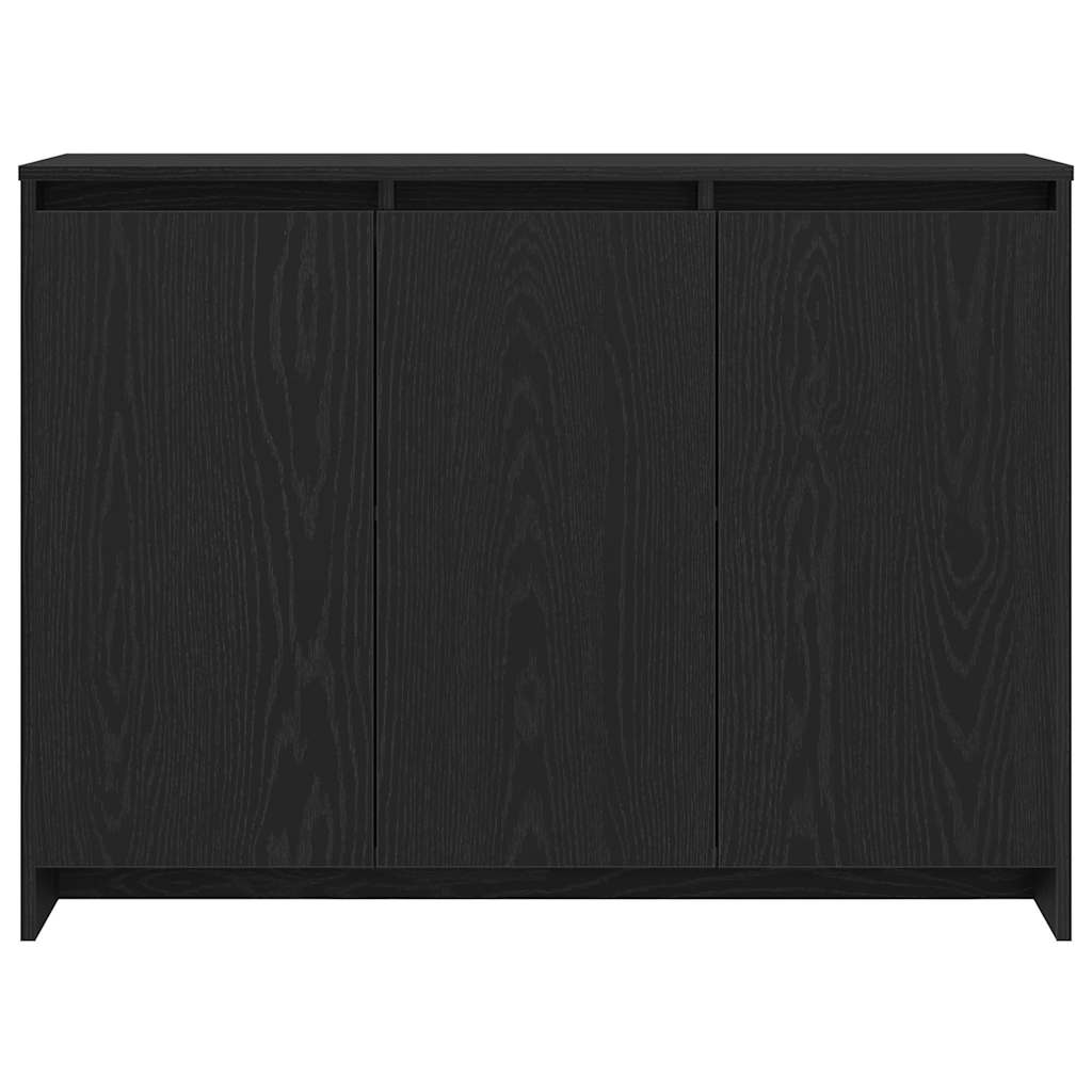 Skjenk Svart Eik 102x33x75 cm i