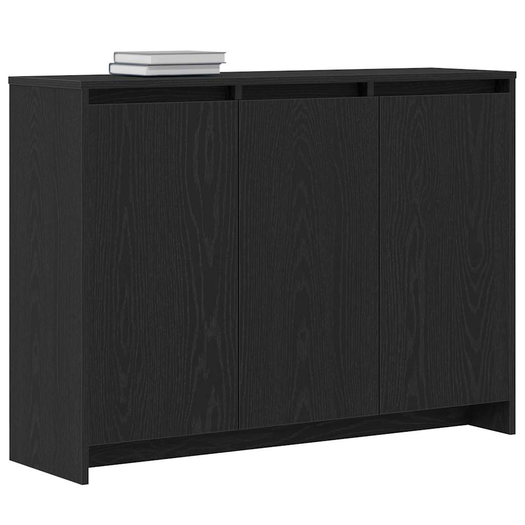 Skjenk Svart Eik 102x33x75 cm i