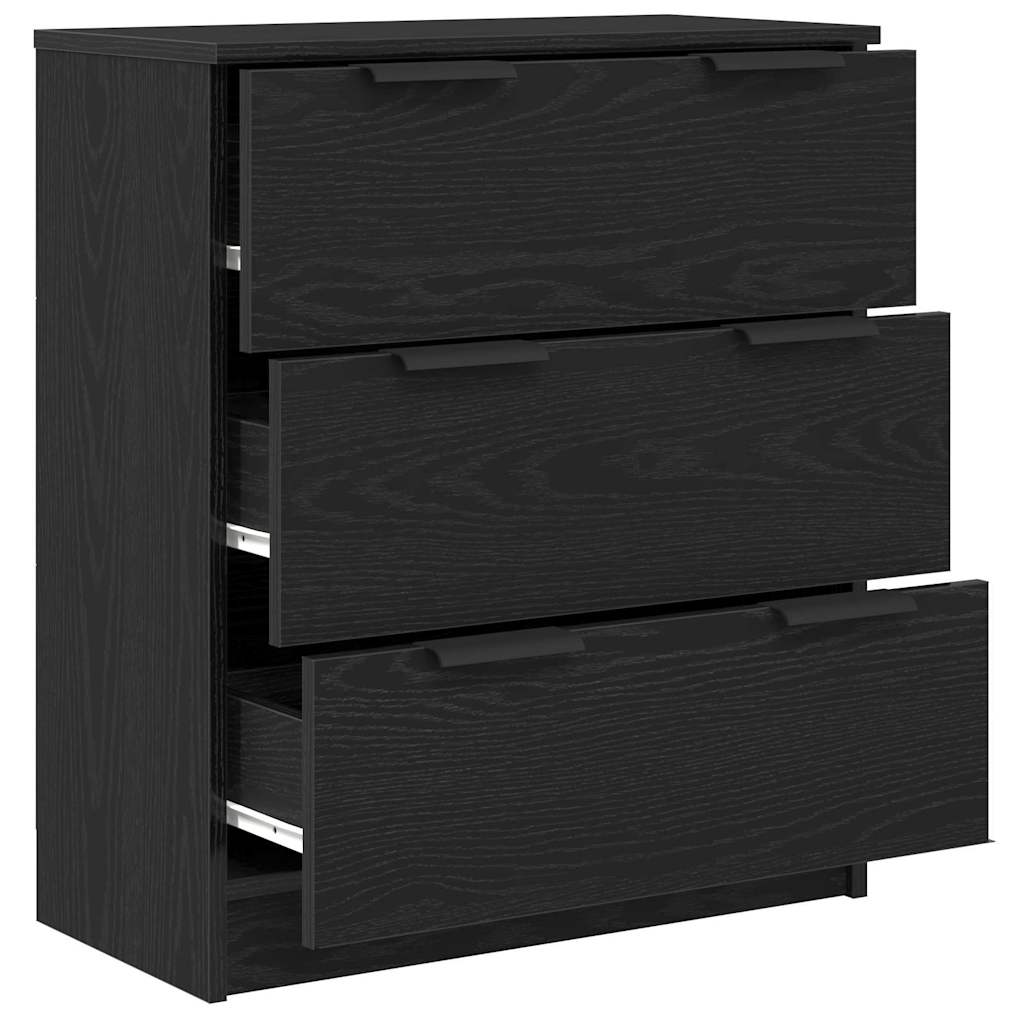 Skjenk Svart Eik 60x30x70 cm