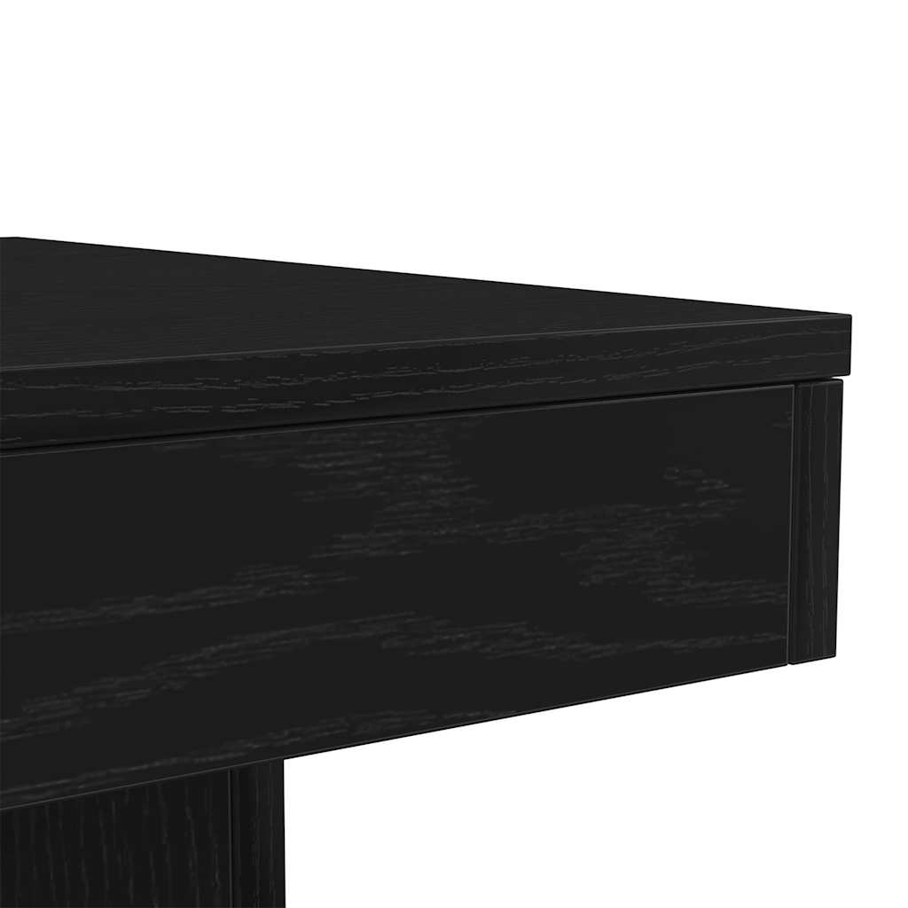 Salongbord Sofabord Svart med LED-lys 50x50x40 cm