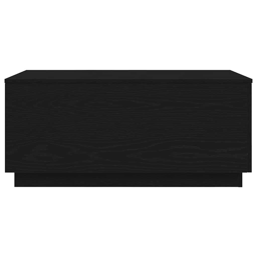 Salongbord Sofabord Svart med LED-lys 90x50x40 cm