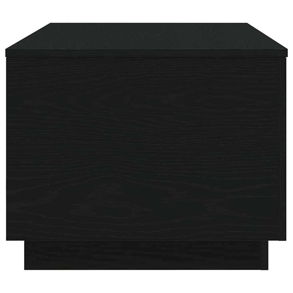 Salongbord Sofabord Svart med LED-lys 90x50x40 cm