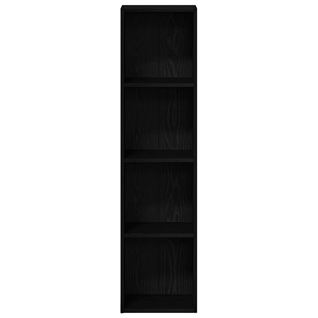 Bokhylle Svart Eik 36x30x143 cm