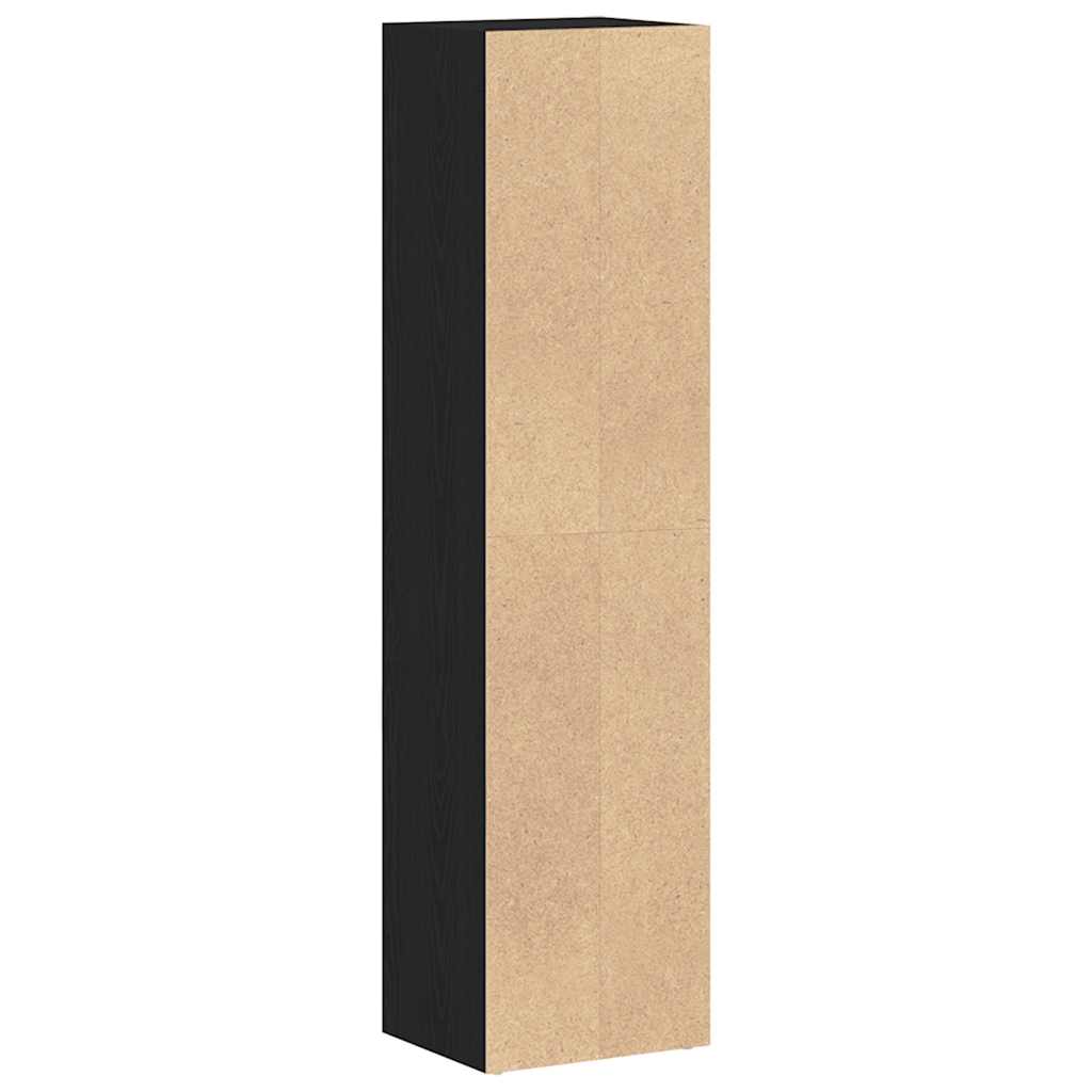 Bokhylle Svart Eik 36x30x143 cm