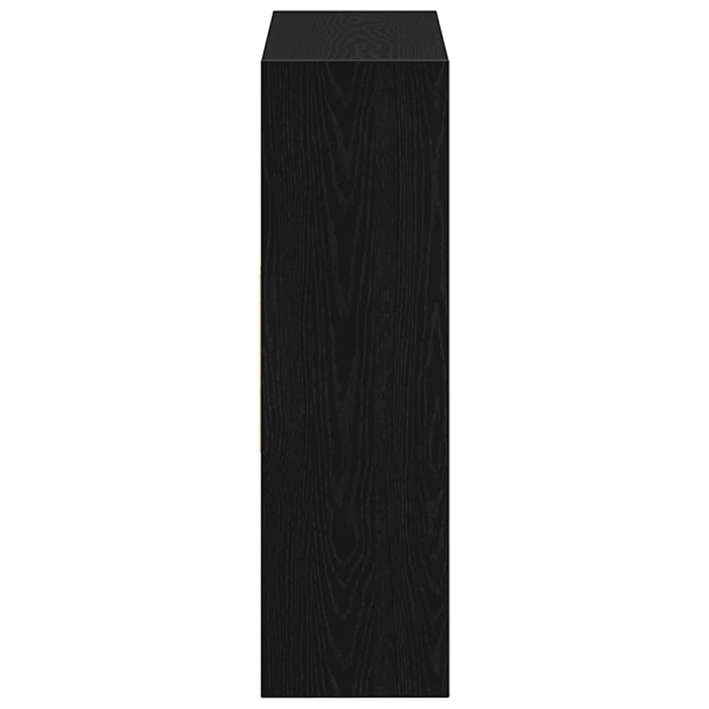 Bokhylle Svart Eik 97,5x29,5x100 cm