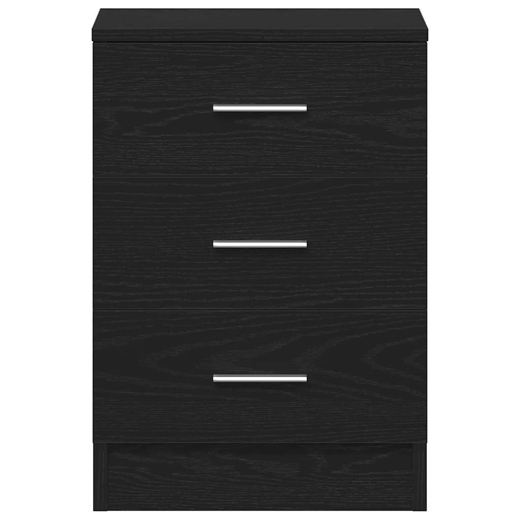 Nattbord Sengbord Svart Eik 38x35x55 cm