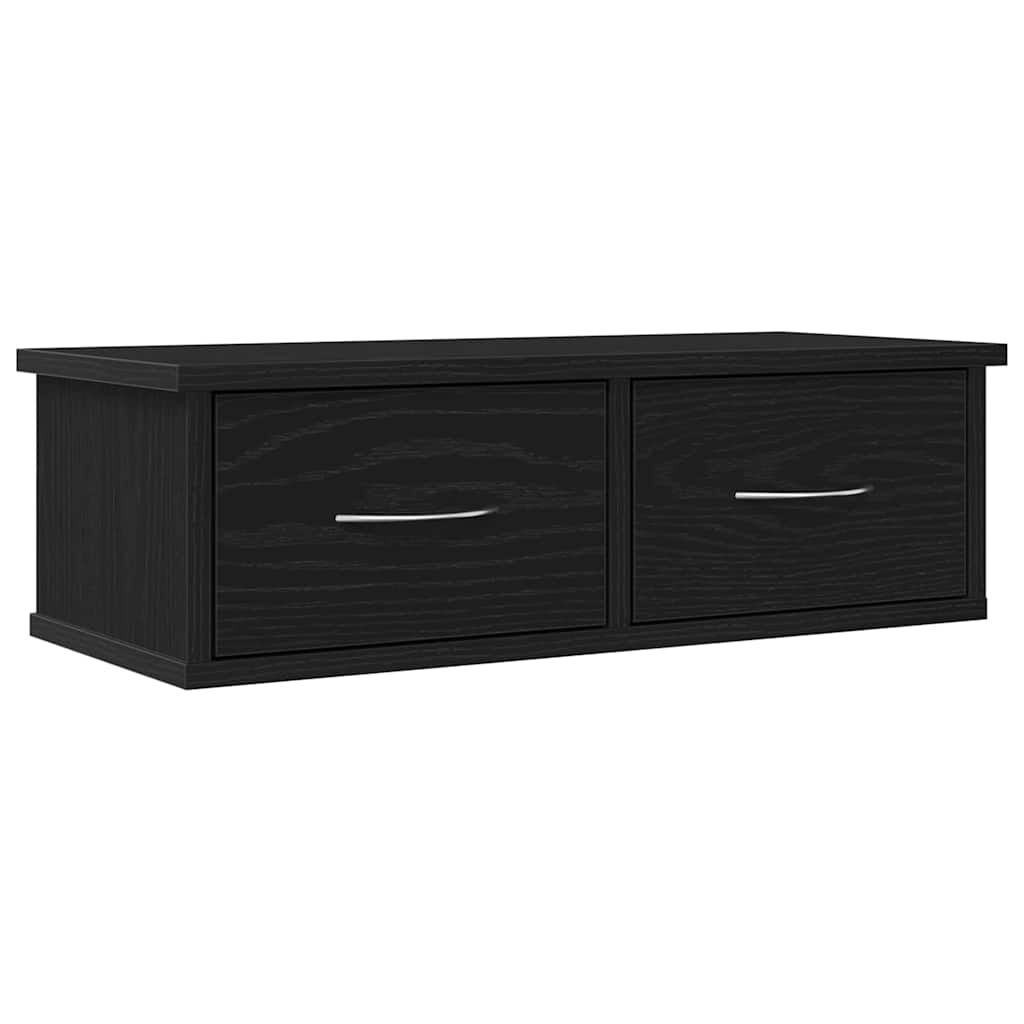Vegghylle Svart Eik 60x26x18,5cm