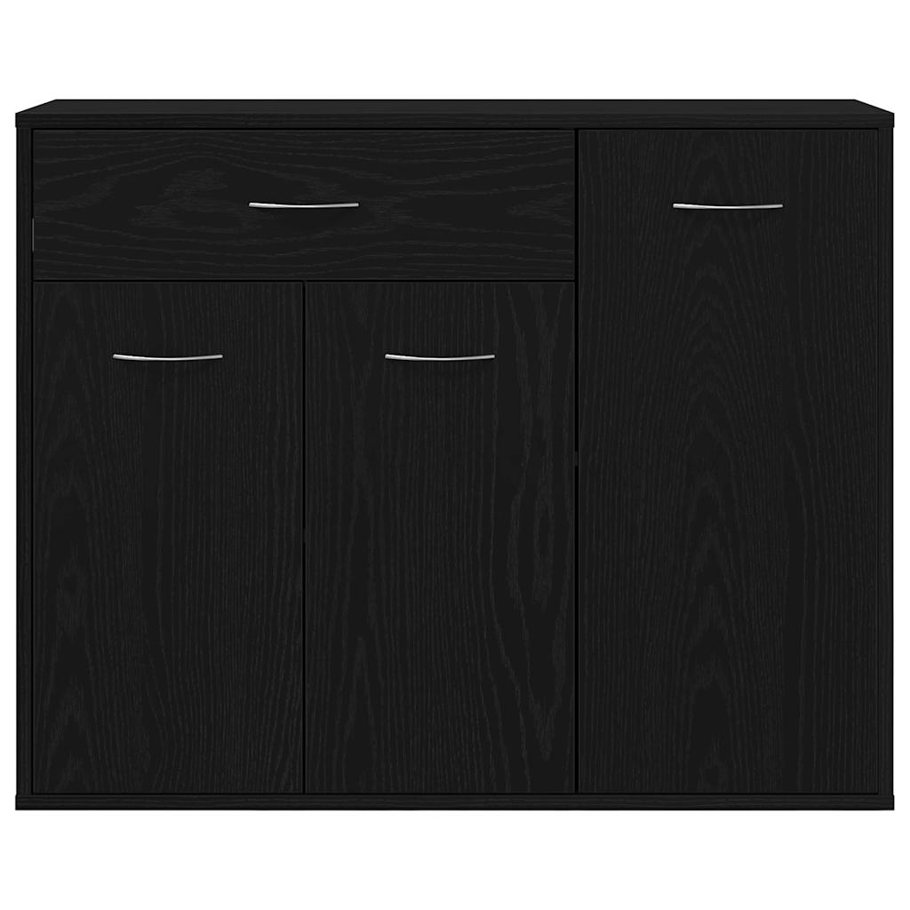 Skjenk Svart Eik 88x30x70 cm
