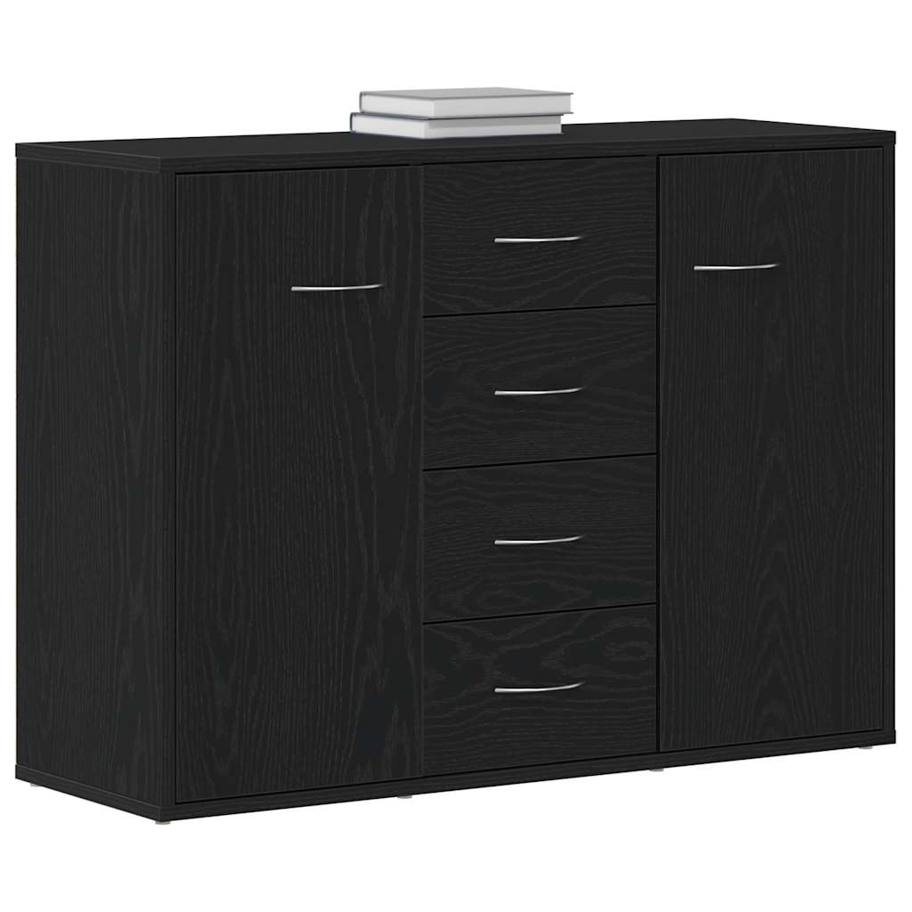 Skjenk Svart Eik 88x30x64 cm
