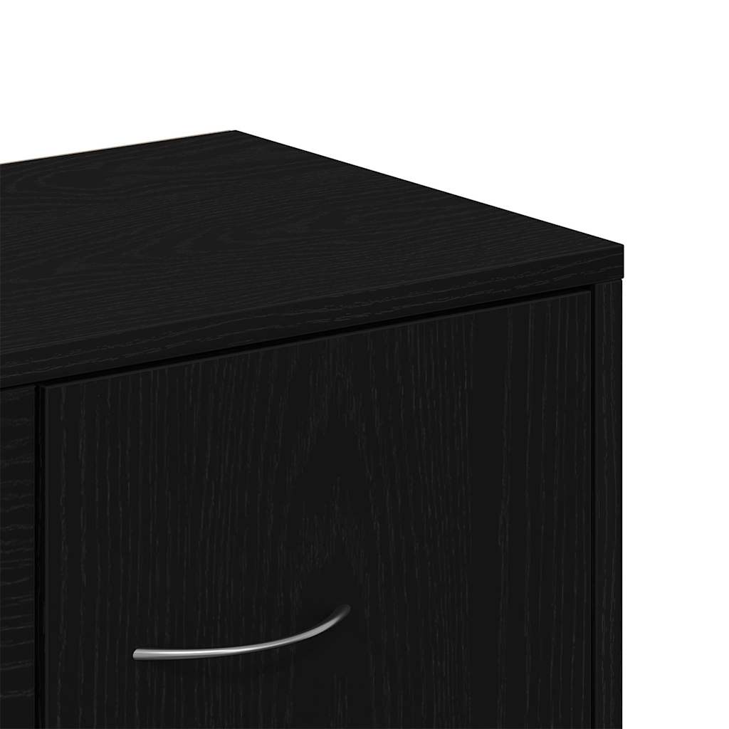 Skjenk Svart Eik 88x30x64 cm
