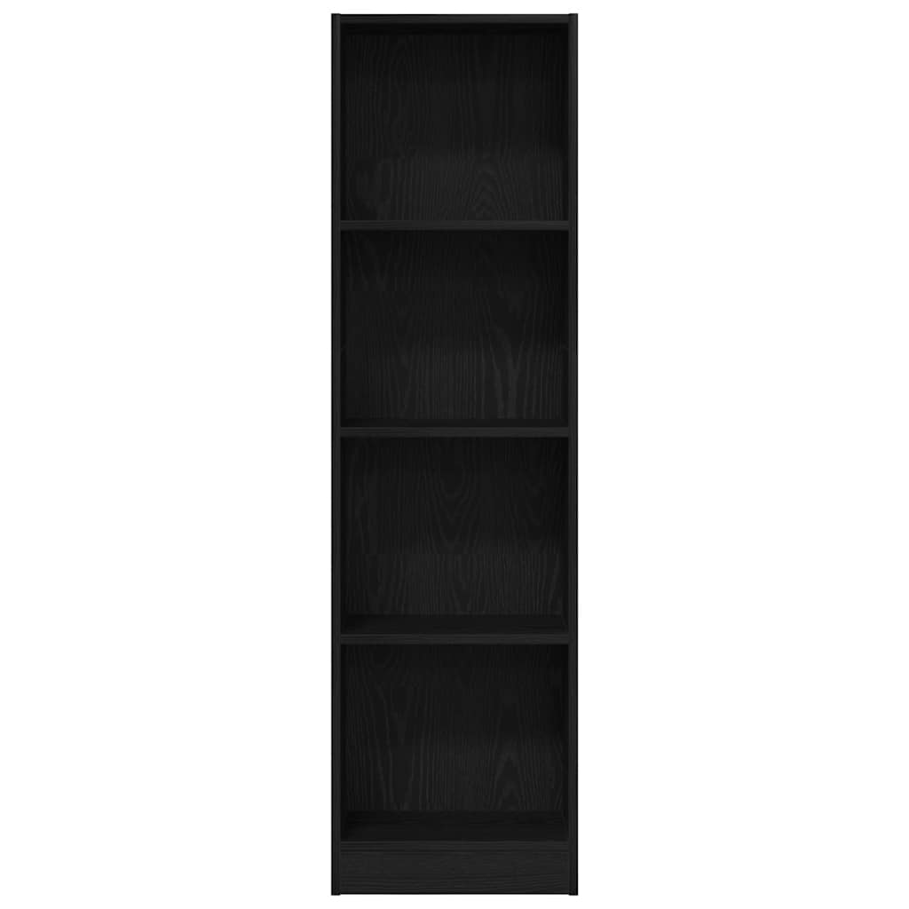 Bokhylle Svart Eik 40x24x143 cm