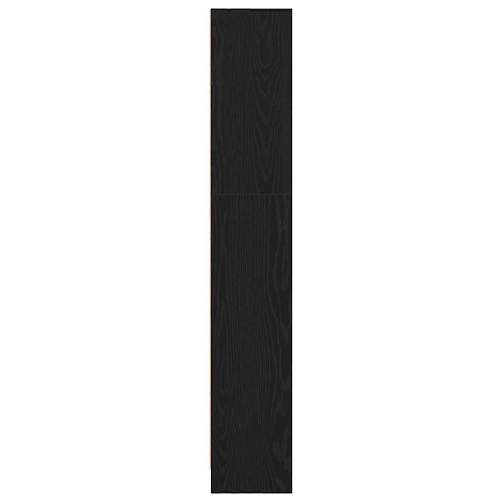 Bokhylle Svart Eik 40x24x143 cm