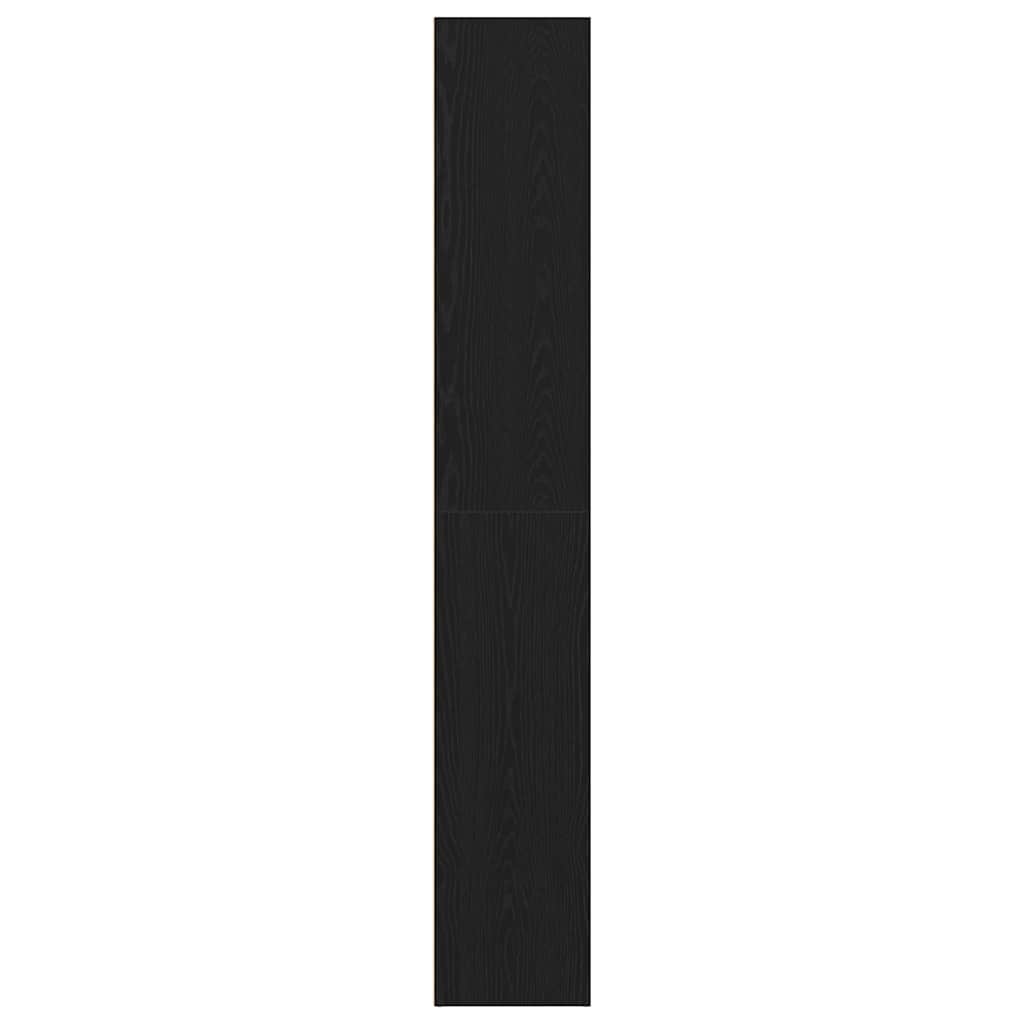 Bokhylle Svart Eik 60x30x189 cm