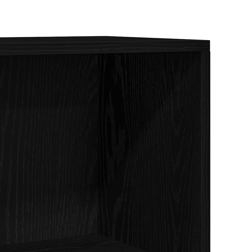 Bokhylle Svart eik 60 x 24 x 143 cm Konstruert tre