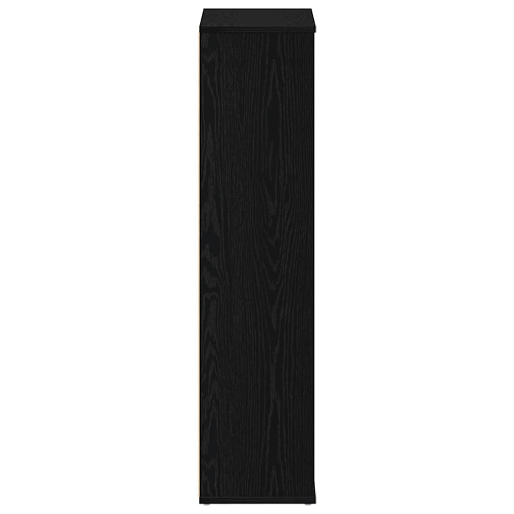 Bokhylle Svart Eik 50x25x104 cm