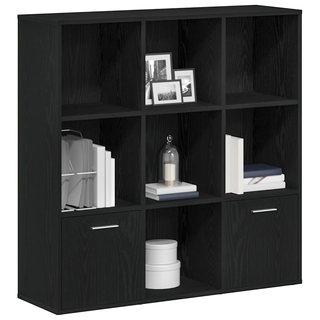 Bokhylle Svart Eik 98x29x97,5 cm