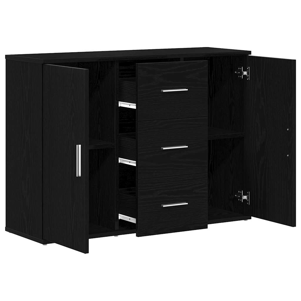 Skjenk Svart Eik 91x29,5x65 cm