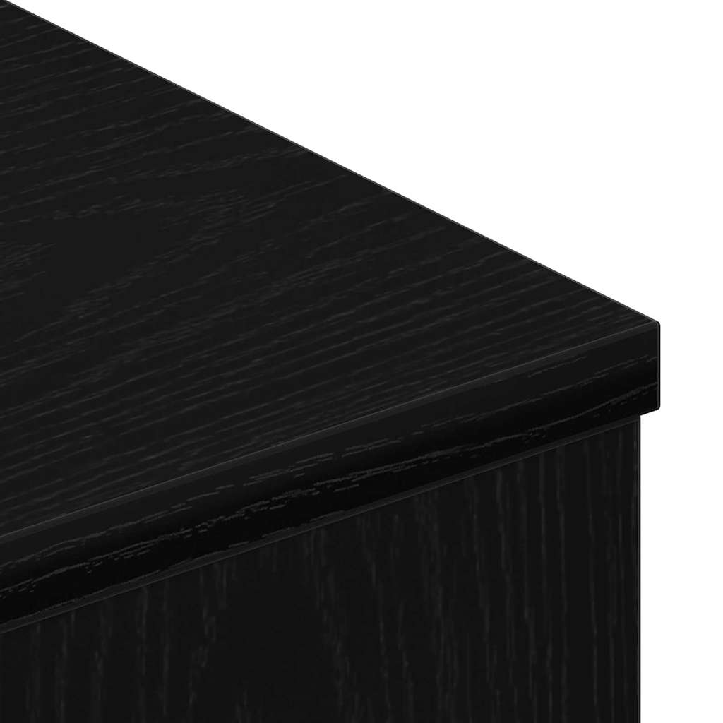 TV-Møbel Svart Eik TV-benk 80x34x30 cm,
