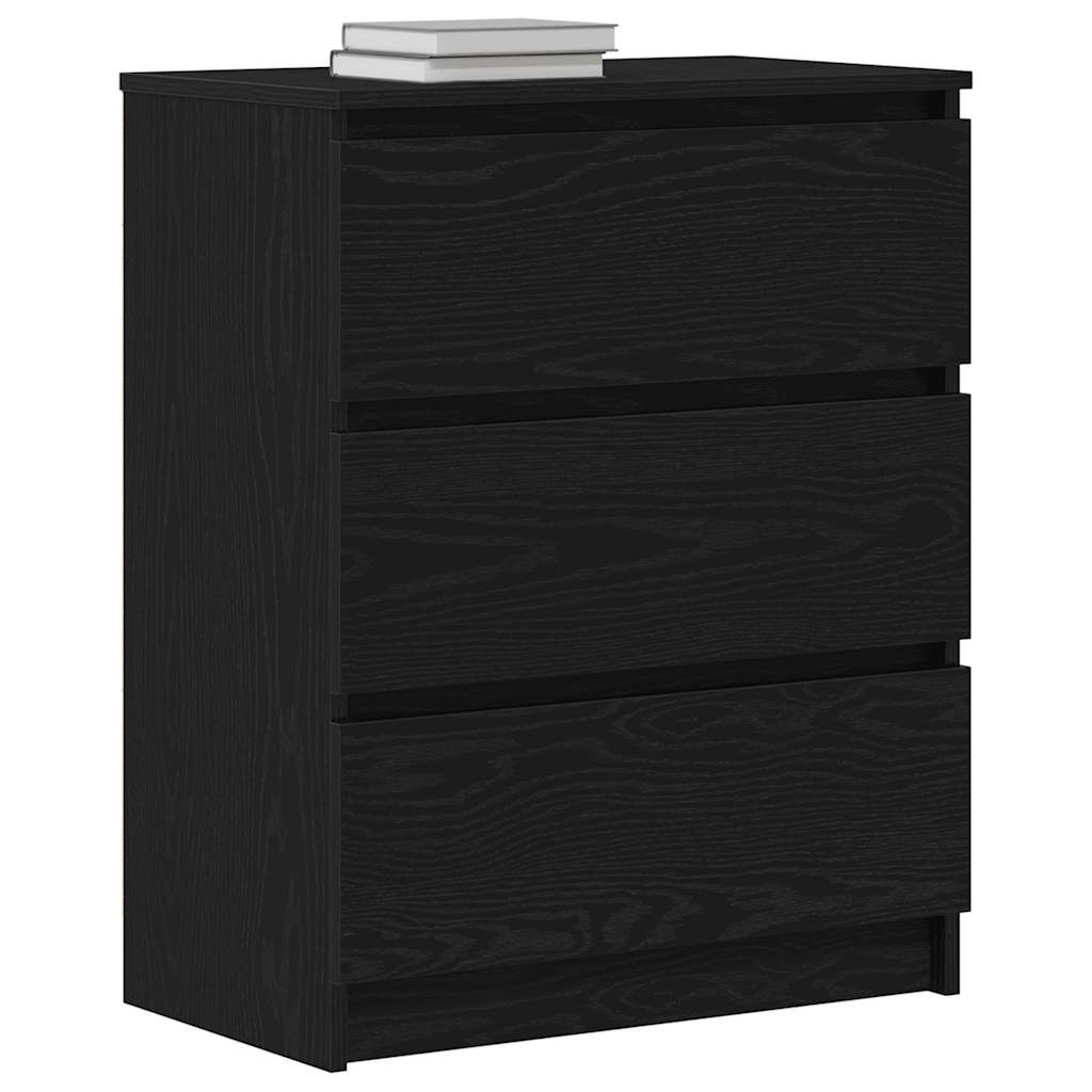 Kommode Svart Eik 60x35x76 cm