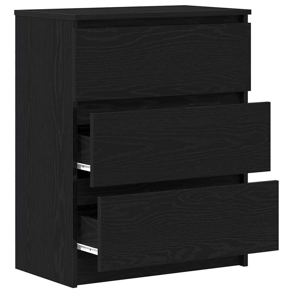 Kommode Svart Eik 60x35x76 cm
