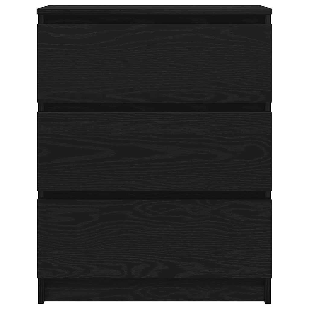 Kommode Svart Eik 60x35x76 cm