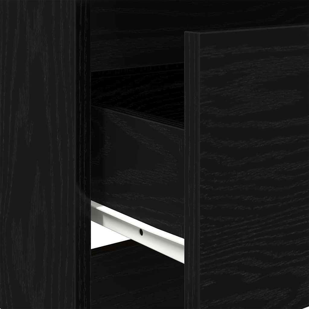Kommode Svart Eik 60x35x76 cm