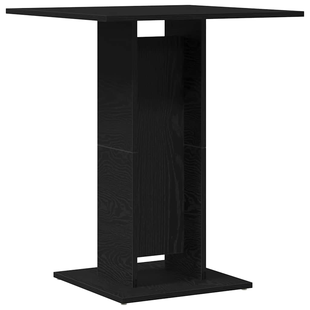 Bistrobord svart eik 60x60x75 cm konstruert tre