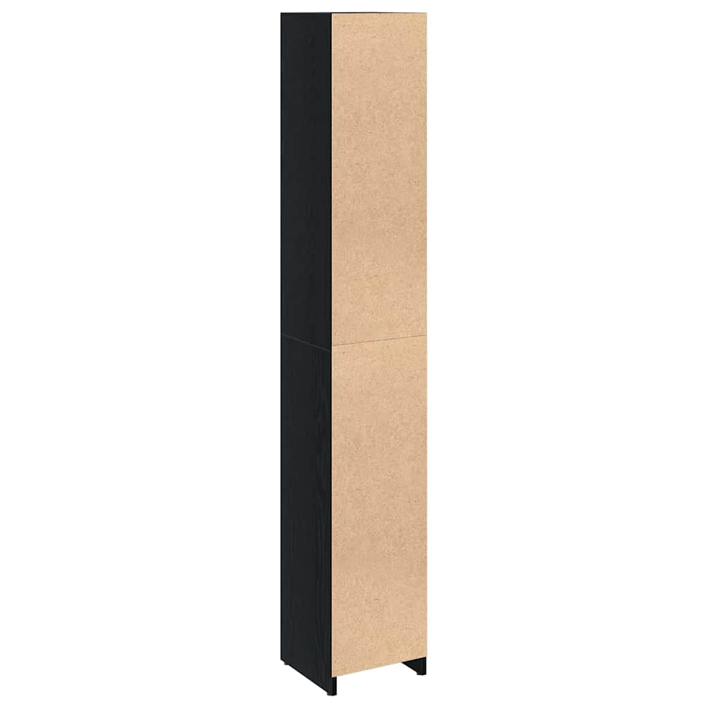 Baderomsskap Svart Eik 30 x 30 x 183.5 cm